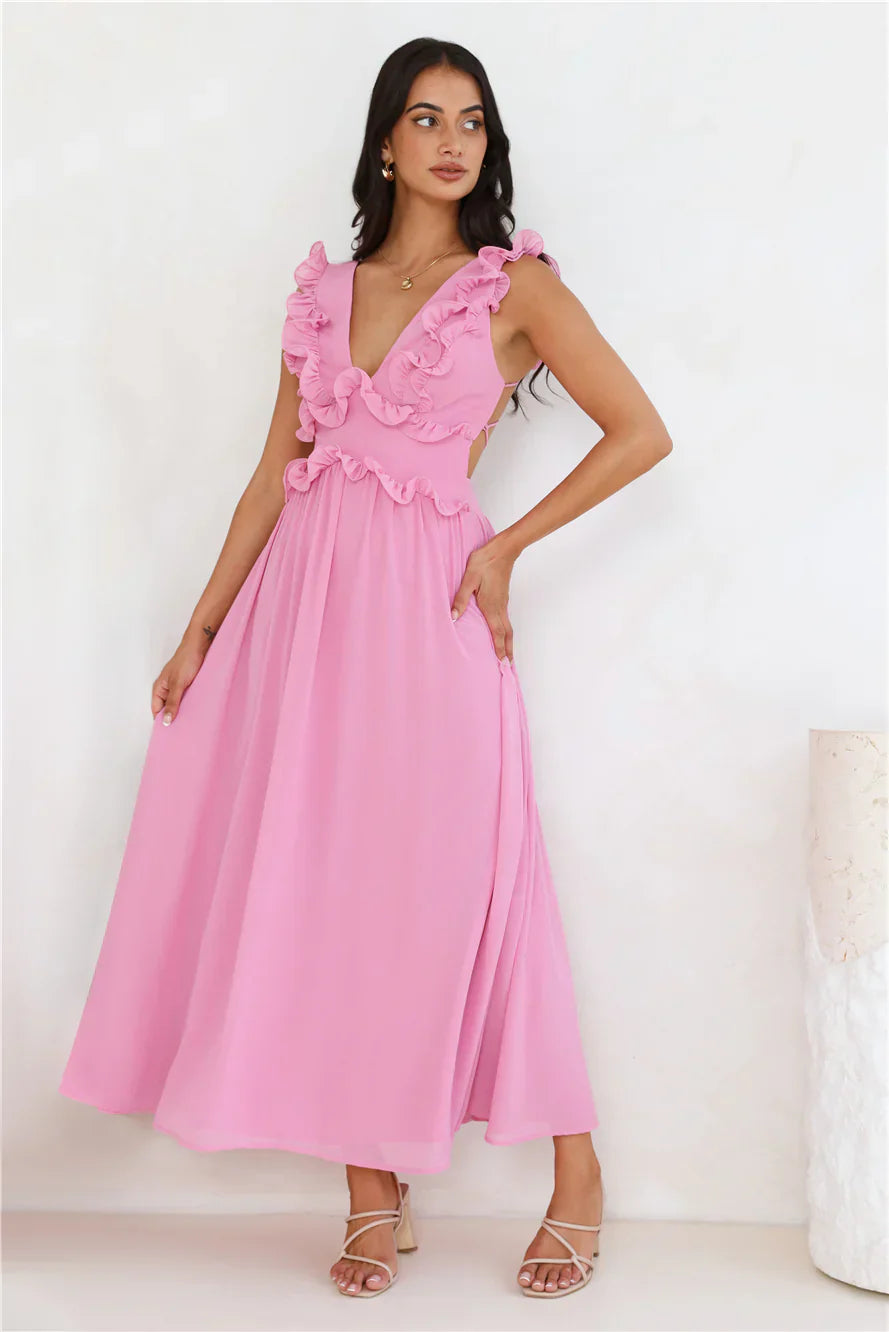 Light Embrace Maxi Dress Pink