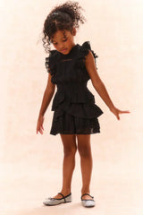 Girls Decker Cotton Ruffle Dress
